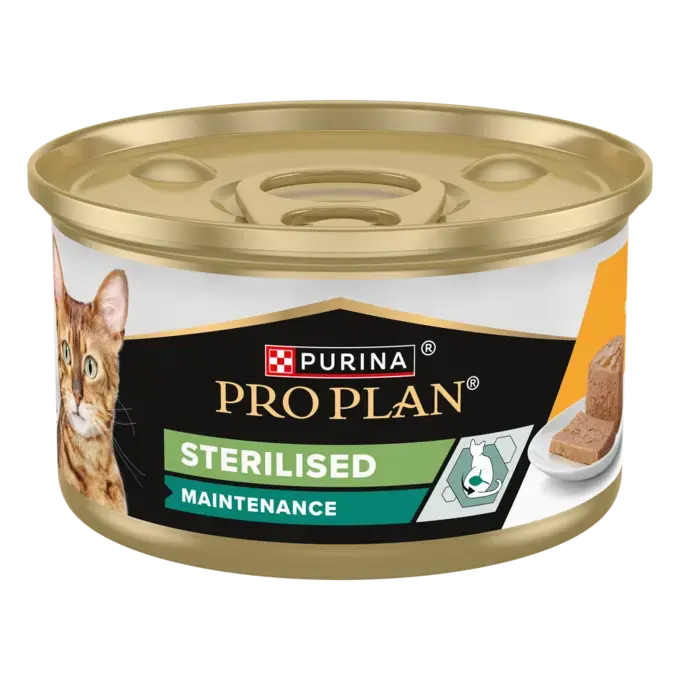 PURINA® PRO PLAN® STERILISED MAINTENANCE Mousse, Riche en poulet