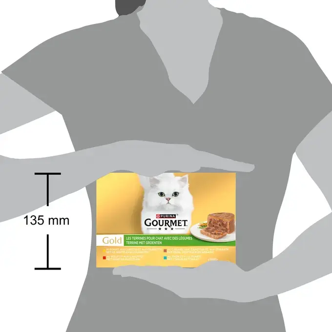 GOURMET® GOLD Les Terrines avec des Légumes - Boîtes pour chat