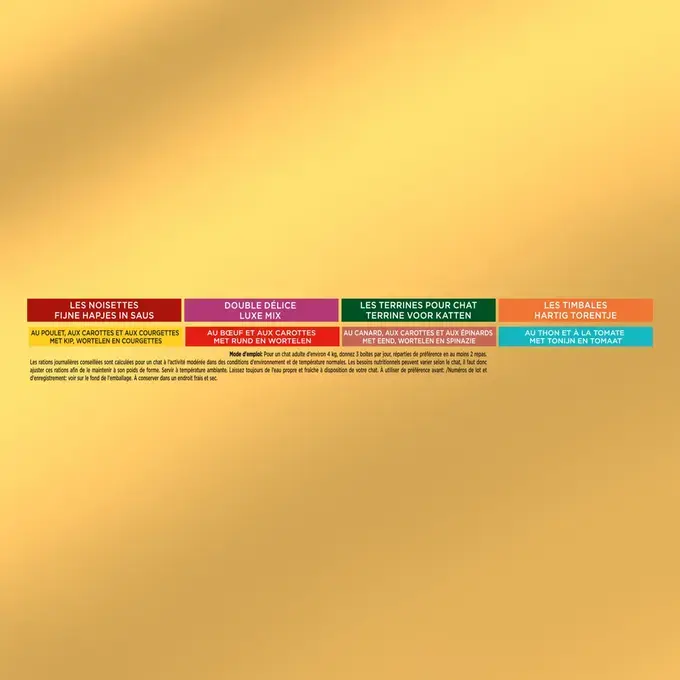 GOURMET® GOLD Les Terrines avec des Légumes - Boîtes pour chat