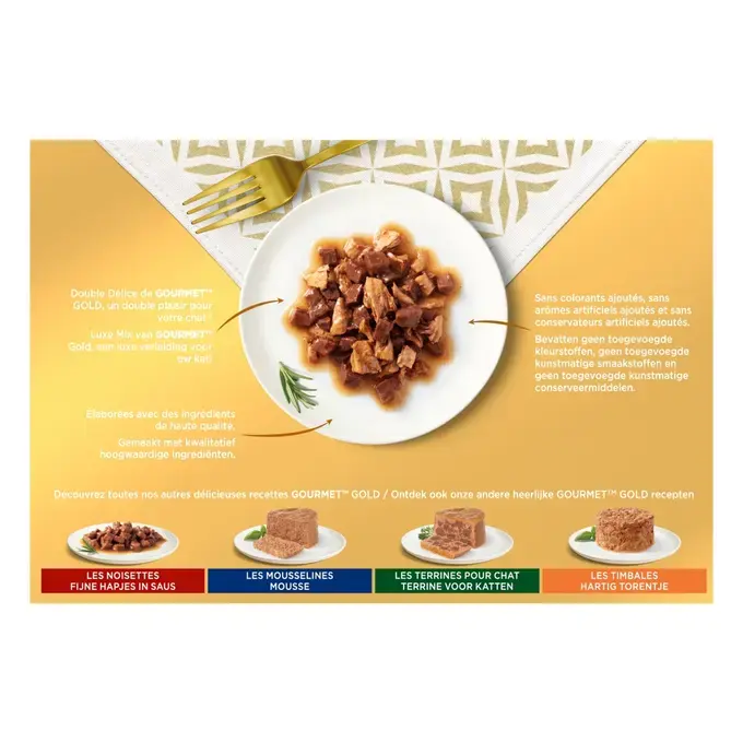 GOURMET™ GOLD Double Délice - Boîtes pour chat