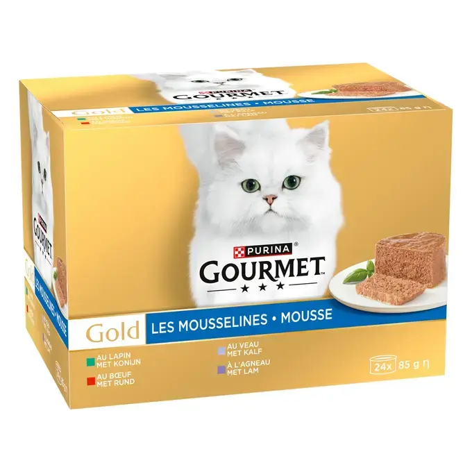 GOURMET® GOLD Les Mousselines au Lapin - Boîtes pour chat