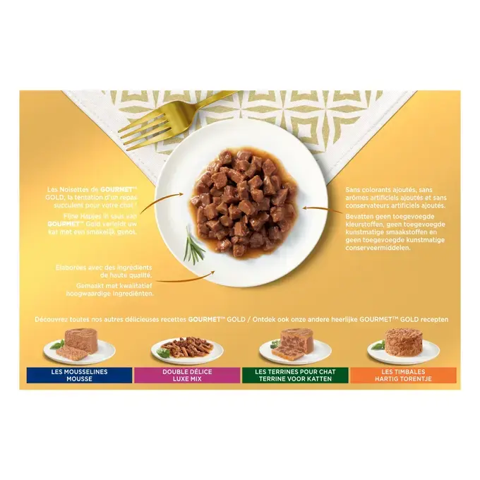 GOURMET® GOLD Les Noisettes - Boîtes pour chat