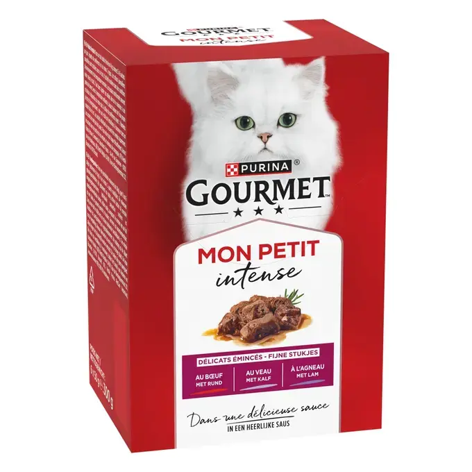 GOURMET® Mon Petit Intense Sélection à la Viande (Boeuf, Agneau et Veau)