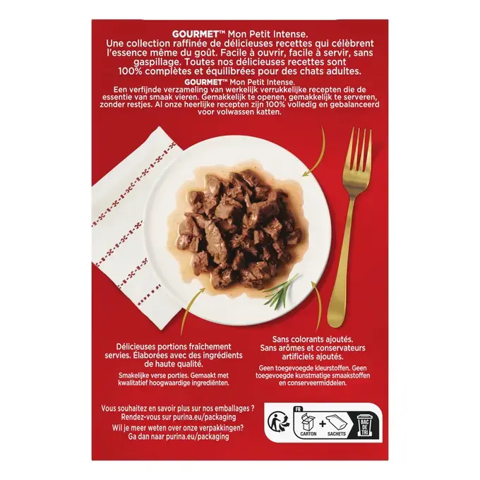 GOURMET® Mon Petit Intense Sélection à la Viande (Boeuf, Agneau et Veau)