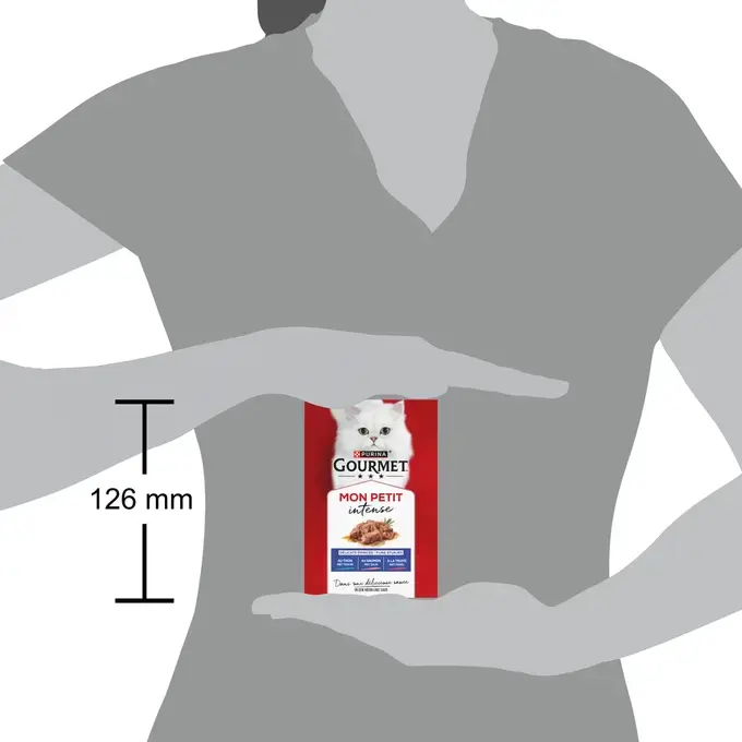 GOURMET® Mon Petit Intense Sélection aux Poissons (Thon, Saumon et Truite)