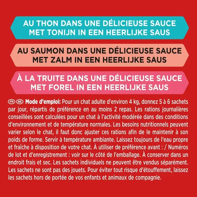 GOURMET® Mon Petit Intense Sélection aux Poissons (Thon, Saumon et Truite)