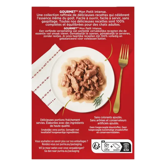 GOURMET® Mon Petit Intense Sélection à la Volaille (Dinde, Canard et Poulet)