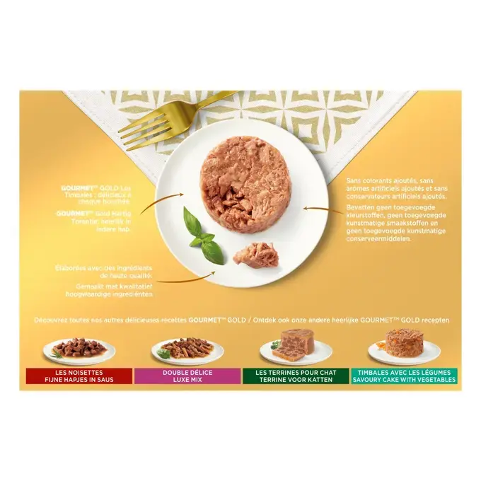GOURMET® GOLD Les Timbales - Boîtes pour chat