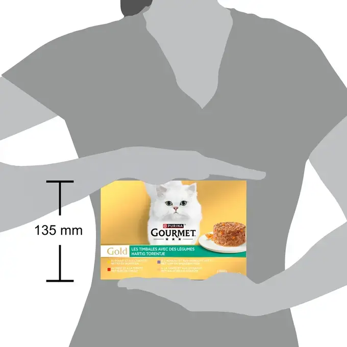 GOURMET® GOLD Les Timbales avec des Légumes - Boîtes pour chat