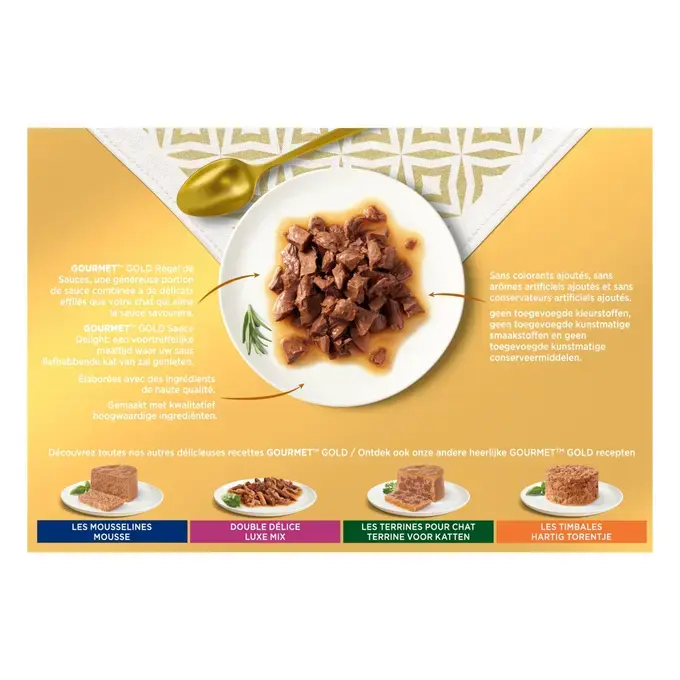 GOURMET® GOLD Régal de Sauces - Boites pour chat