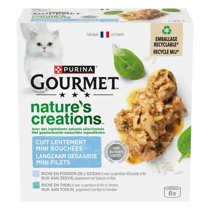 GOURMET® NATURE'S CREATIONS Mini Bouchées Coffret de la Mer - Boîtes pour chat