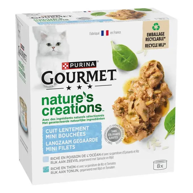 GOURMET® NATURE'S CREATIONS Mini Bouchées Coffret de la Mer - Boîtes pour chat