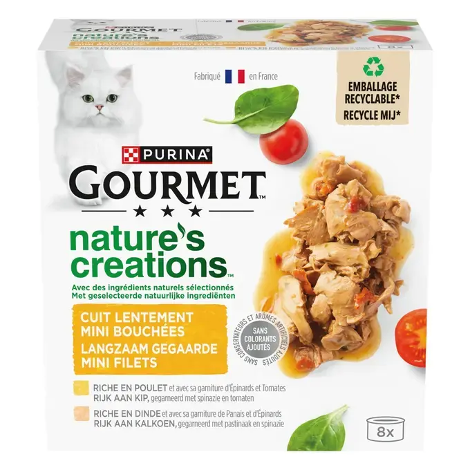 GOURMET® NATURE'S CREATIONS Mini Bouchées Coffret de Volaille - Boîtes pour chat