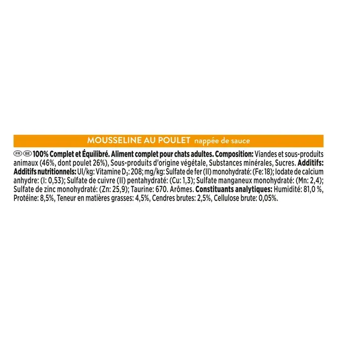 GOURMET® REVELATIONS® au Poulet - Les Mousselines nappées de Sauce 