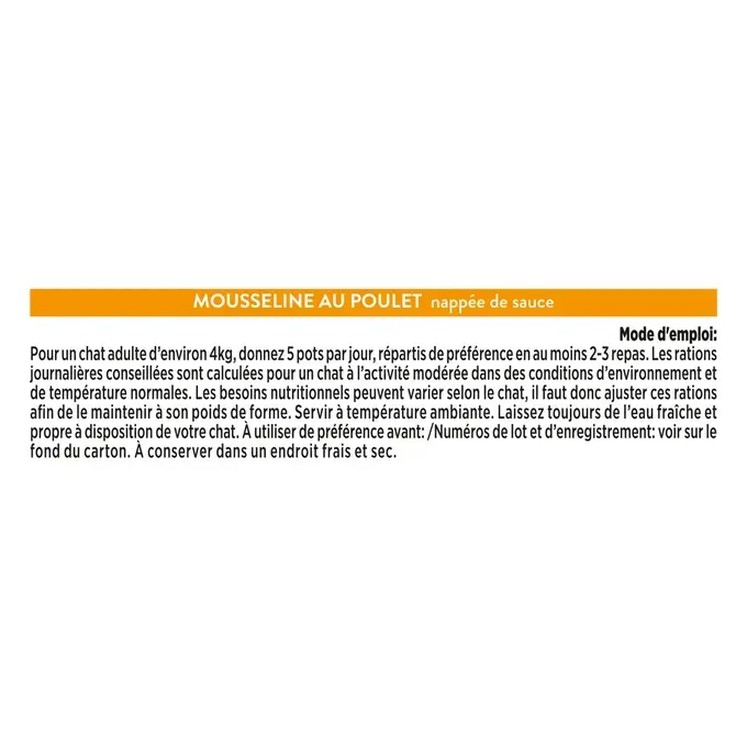 GOURMET® REVELATIONS® au Poulet - Les Mousselines nappées de Sauce 