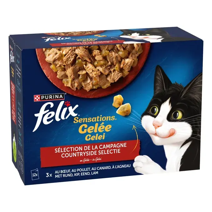 FELIX® - Sachets pour chat Sensations en Gelée - Sélection Campagne