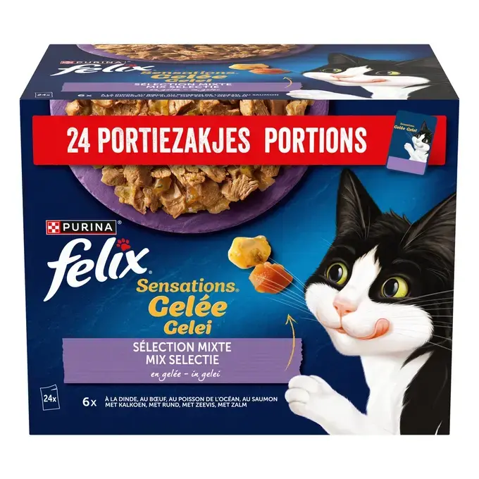MHI FELIX Sensations en Gelée pour chat Sélection Mixte