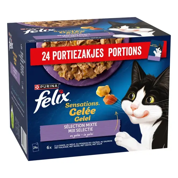 MHI FELIX Sensations en Gelée pour chat Sélection Mixte