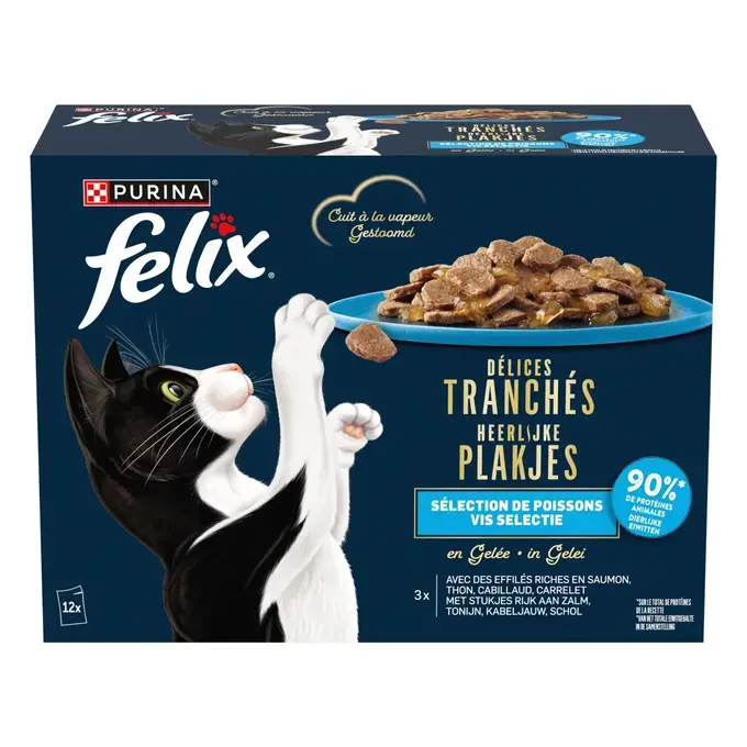 FELIX® Délices tranchés pour chat Sélection de Poissons