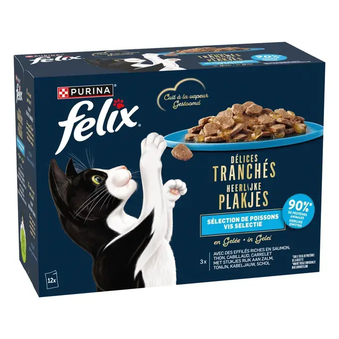 FELIX® Délices tranchés pour chat Sélection de Poissons