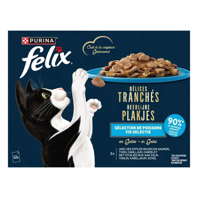 FELIX® Délices tranchés pour chat Sélection de Poissons