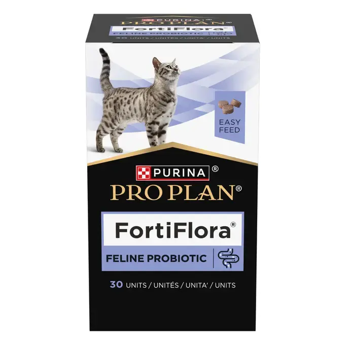 PURINA® PRO PLAN® FELINE FORTIFLORA® Bouchées à croquer - Supplément probiotique pour chat