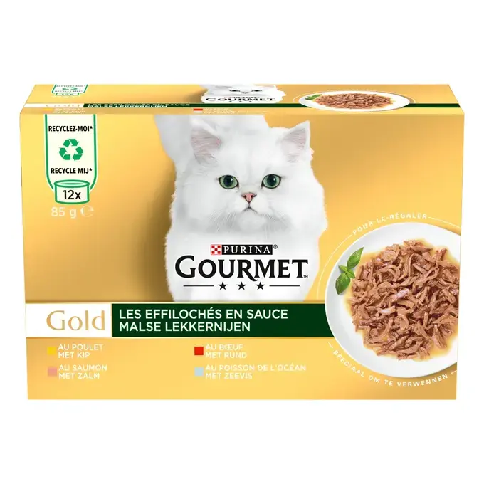 GOURMET® GOLD Les Effilochés - Boîtes pour chat