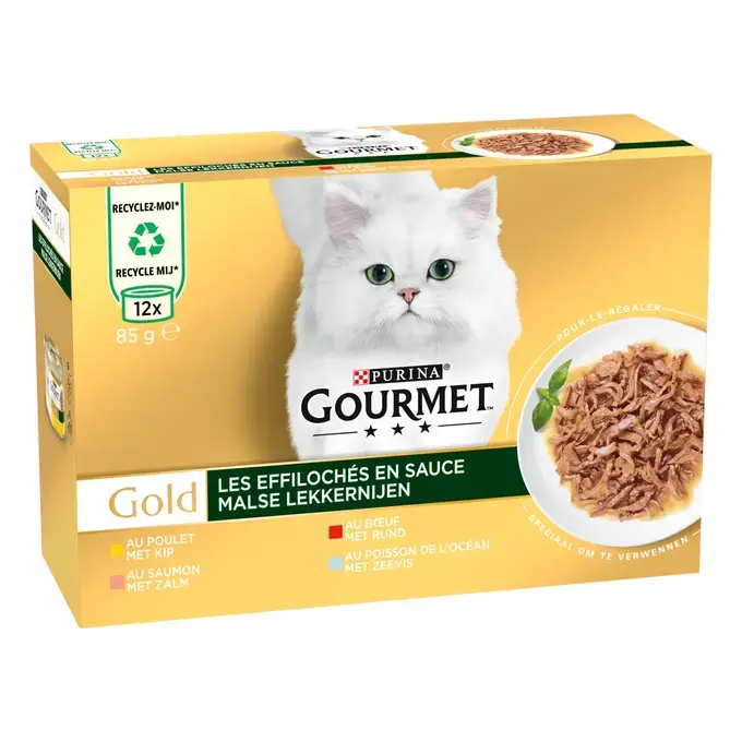 GOURMET® GOLD Les Effilochés - Boîtes pour chat