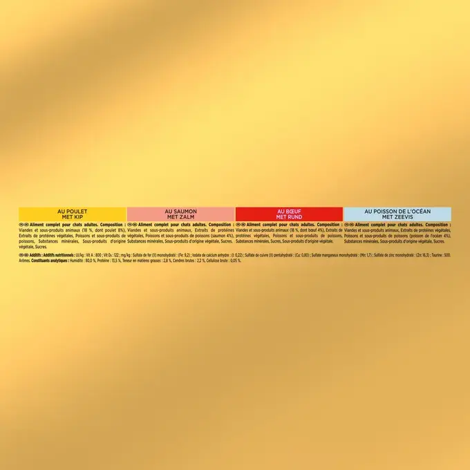 GOURMET® GOLD Les Effilochés - Boîtes pour chat