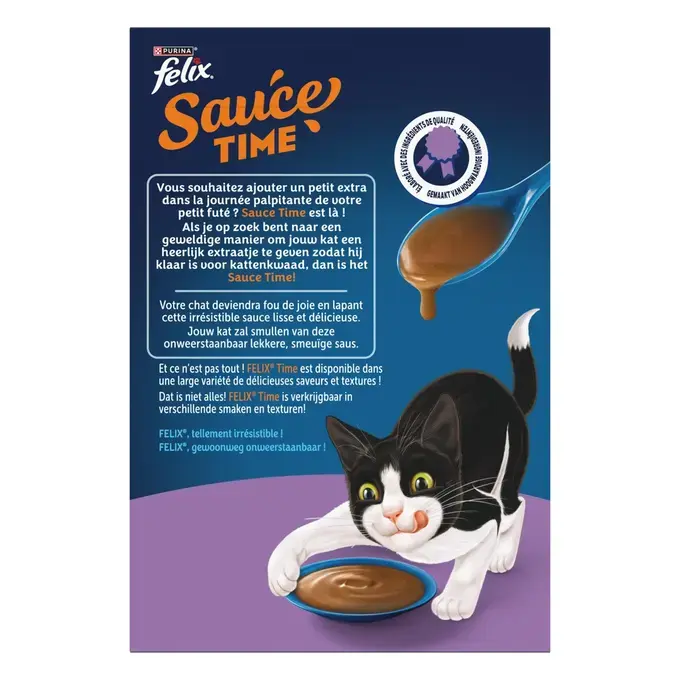 FELIX® Sauce Time au goût de Poulet et au goût de Saumon