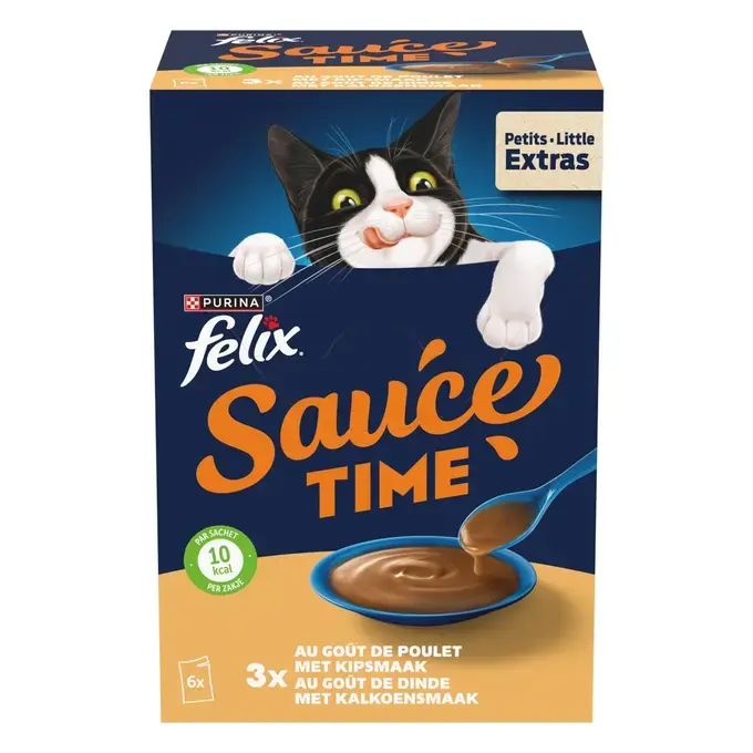 FELIX®   Sauce Time au  goût de Poulet et au goût de Dinde 