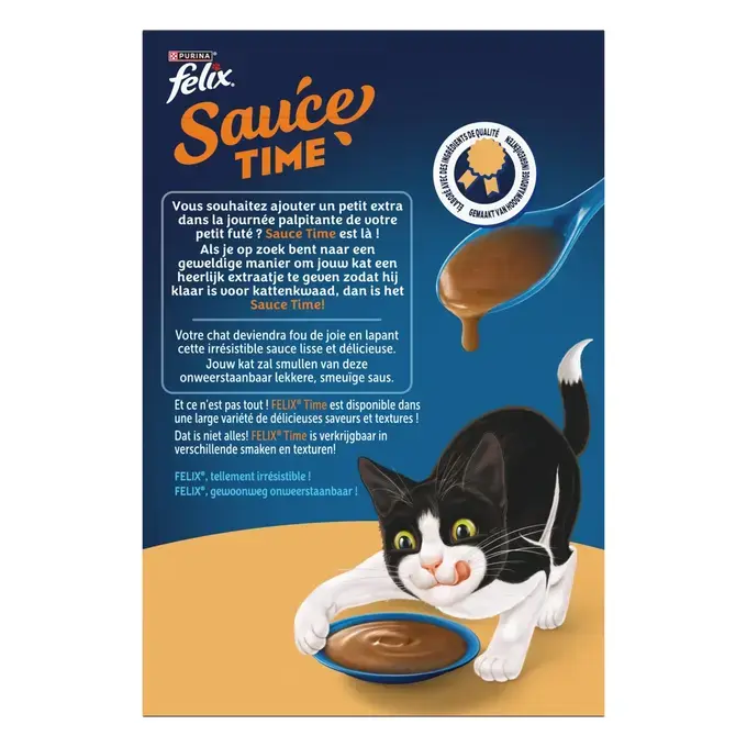 FELIX®   Sauce Time au  goût de Poulet et au goût de Dinde 
