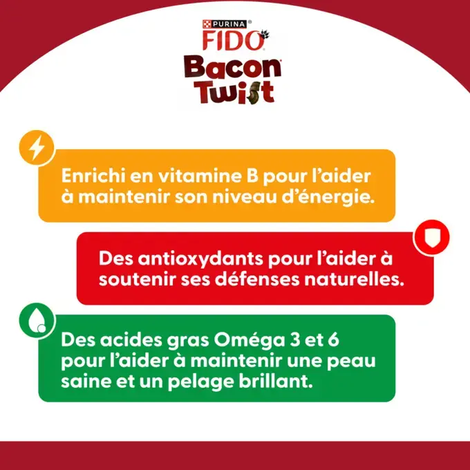 MHI friandises chien bacon twist
