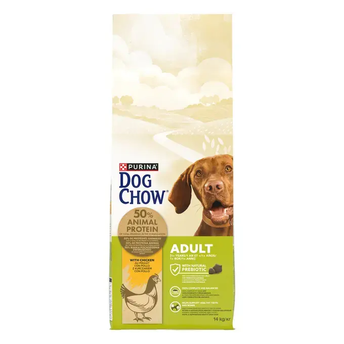 DOG CHOW® Adult (1 an et +) - Croquettes pour chien au Poulet