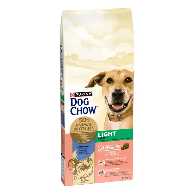 DOG CHOW® Light Adult (1 an et +) - Croquettes pour chien en surpoids à la Dinde