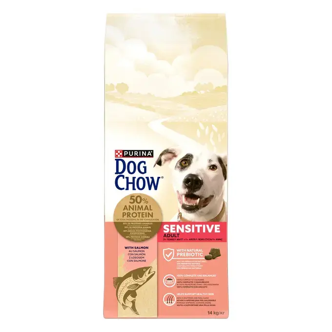 PURINA® DOG CHOW® – Croquettes pour chiens adultes riches en Saumon