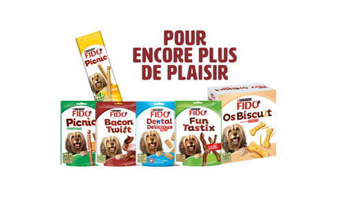 Découvrez les Friandises & Biscuits FIDO®​