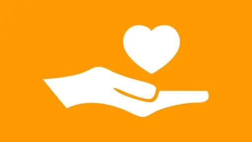 Infographie main et coeur
