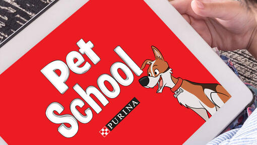 Logo Purina de l'école pour animaux de compagnie