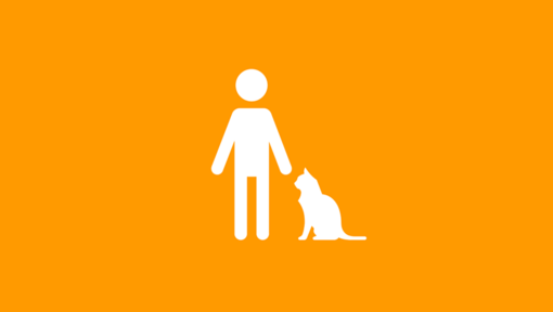 Infographie de personne et de chat