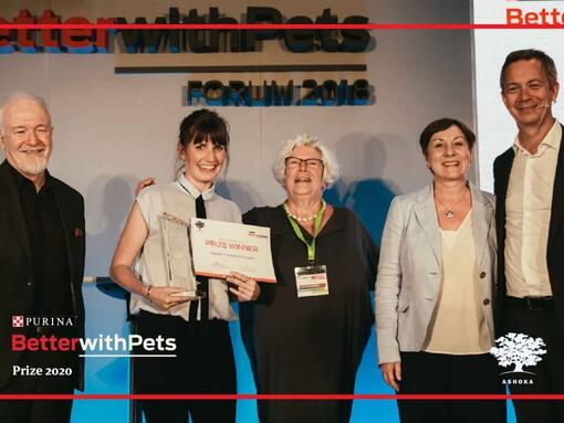 Lauréate du prix Purina Better with Pets 2020 avec son prix