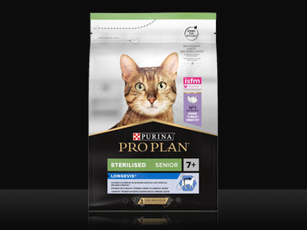 PURINA® PRO PLAN® Sterilised Senior LONGEVIS® Riche en Dinde
