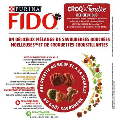 FIDO® CROQ' & TENDRE Riche en bœuf Caractéristiques